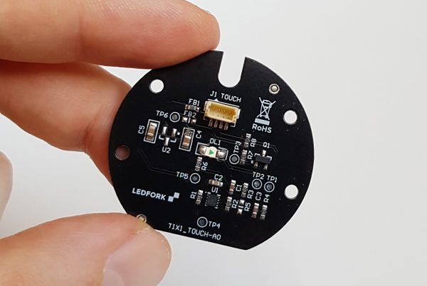 Diseño sensor táctil capacitivo